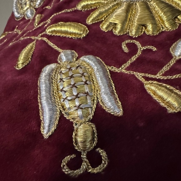 VTG 1930s Polish Embroidered Velvet Lined Vest 
Renaissance Boho Fairy Indie - Picture 4 of 15